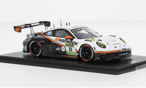 Porsche 992 GT3 R 1/43 Spark 911  24h N&uuml;rburgring 2025 Hankook Competition #55 J.Kim/R.Bruins 1:43 modellino in miniatura