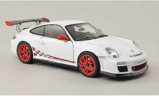Porsche 911 GT3 1/18 Autoart 3.8 bianco/rosso 2010 modellini auto