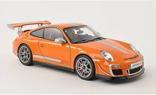 Porsche 911 GT3 1/18 Autoart 4.0 orange/grigio 2011 modellini auto