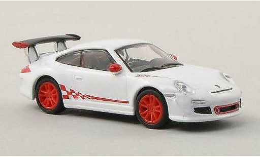 Porsche 911 GT3 1/87 Schuco bianco/rosso modellini auto