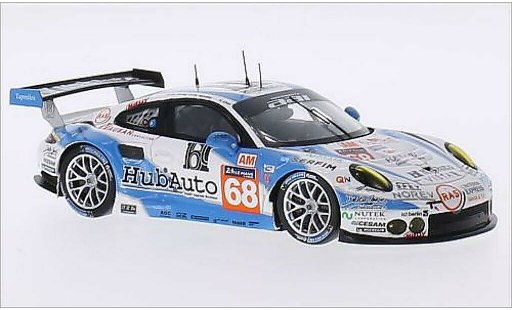 Porsche 911 GT3 R 1/43 Spark No.68 Team AAI HubAuto 24h Le Mans 2015 modellini auto