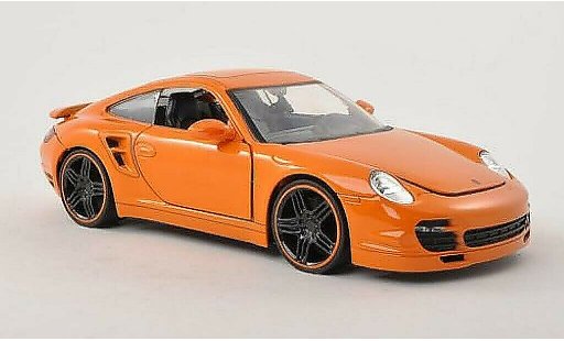Porsche 911 Base 1/24 Jada Toys orange 2007 modellini auto