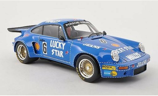 Porsche 911 RSR 1/18 Spark No.6 Wallys Jeans/Lucky Star Nurburgring 1974 modellini auto
