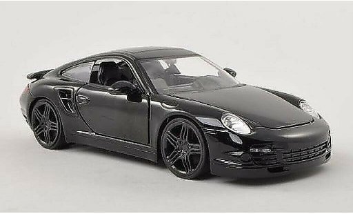 Porsche 911 S 1/24 Jada Toys nero 2007 modellini auto