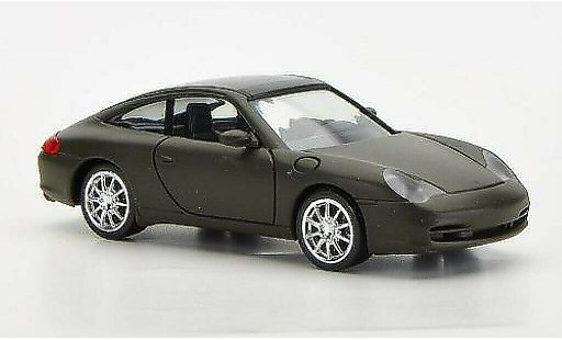 Porsche 911 Targa 1/87 Herpa oliva opaco con Chromfelgen modellini auto