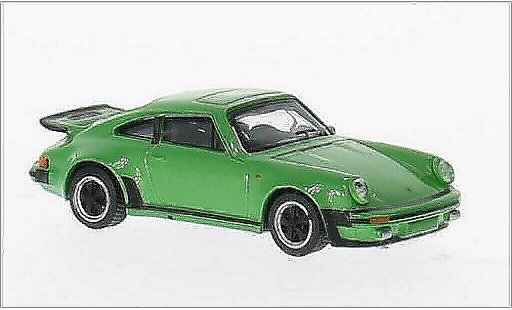 Porsche 911 Turbo 1/64 Schuco 3.0 metallicoo verde modellini auto