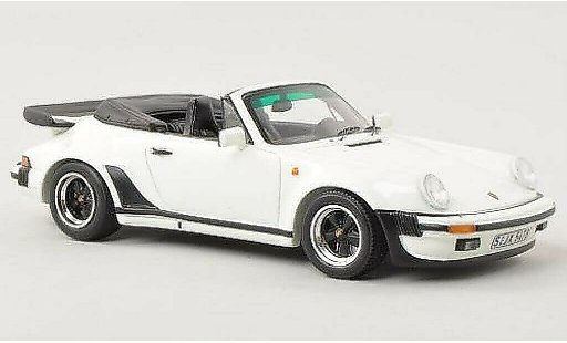 Porsche 911 Turbo 1/43 Spark 3.3 Cabrio bianco 1989 modellini auto