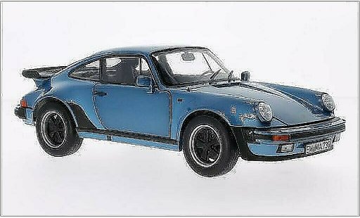 Porsche 911 Turbo 1/18 Norev 3.3 metallicoo blu 1977 modellini auto