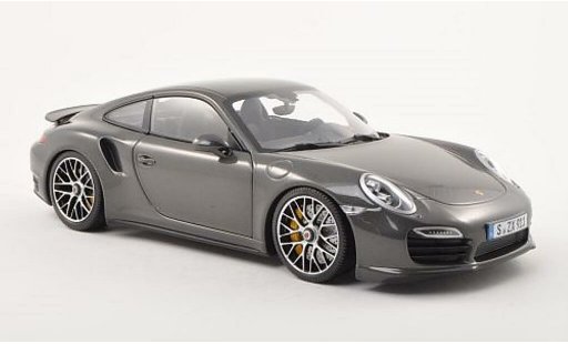 Porsche 911 Turbo S 1/18 Minichamps antracite 2013 modellini auto