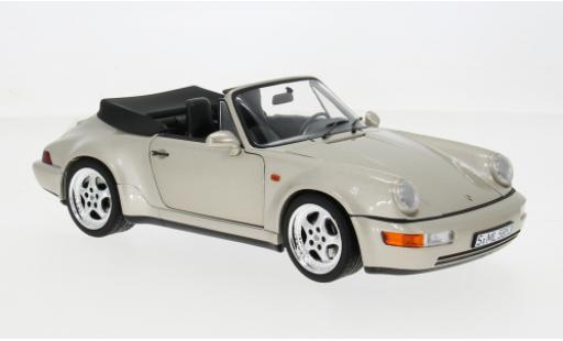 Modellini auto Porsche 911 Turbo argento 1992 1/18 Norev