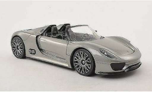 Porsche 918 Base 1/24 Welly Spyder grigio modellini auto