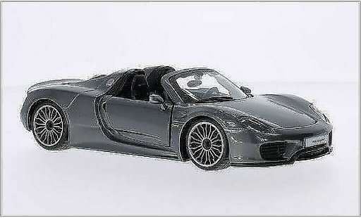 Porsche 918 Base 1/24 Burago Spyder metallicoo grigio modellini auto