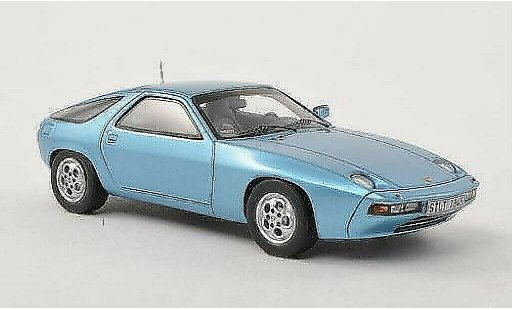 Porsche 928 Base 1/43 Spark blu 1977 modellini auto