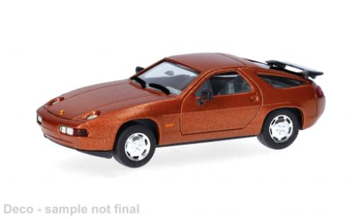 Porsche 928 1/87 Herpa S4 braun 1:87 modellino in miniatura