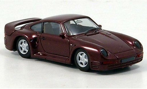Porsche 959 Base 1/87 Herpa High Tech rosso modellini auto