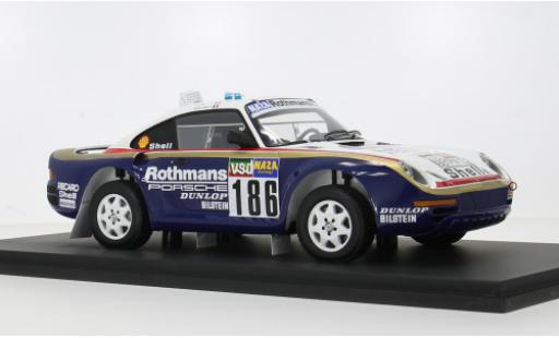 Porsche 959 1/18 Spark Rally Paris Dakar 1986 #186 R.Metge/D.Lemoine 1:18 modellino in miniatura