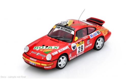 Porsche 964 1/43 Spark Carrera 2 24h Spa 1991 #28 M.Hezemans/J.Hin 1:43 modellino in miniatura