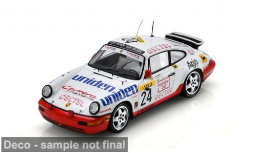 Porsche 964 1/43 Spark Carrera 2 weiss/rot 24h Spa 1991 #24 P. de Creane/H. Huysman 1:43 modellini auto