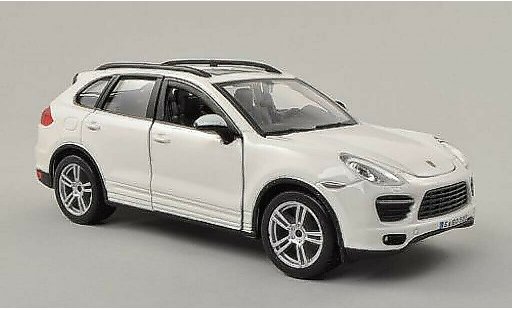 Porsche Cayenne Turbo 1/24 Burago (92A) bianco modellini auto
