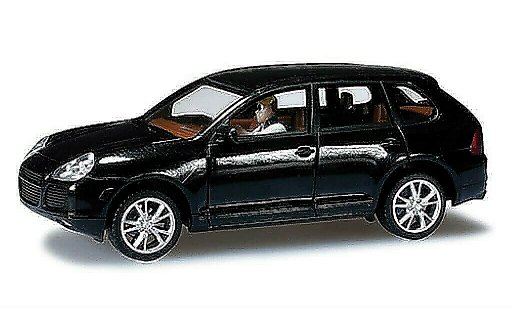 Porsche Cayenne S 1/87 Herpa nero DioramaReady modellini auto