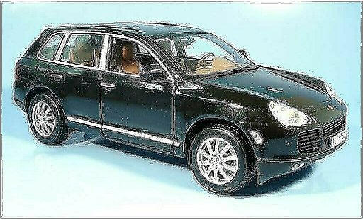 Porsche Cayenne Base 1/18 Maisto V6 metallicoo nero 2004 modellini auto