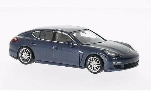 Porsche Panamera 4S 1/43 Minichamps grigio-blu 2011 modellini auto