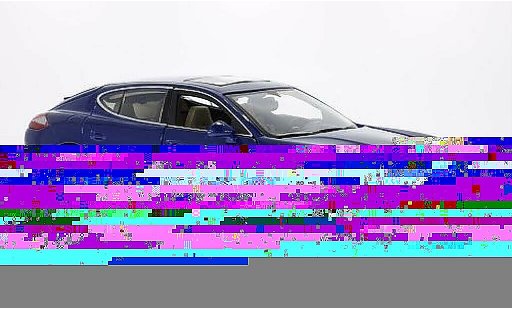 Porsche Panamera Turbo 1/18 Maisto blu modellini auto