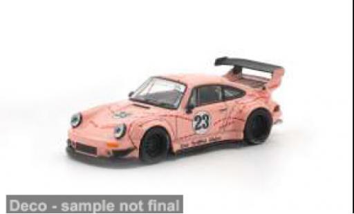 Modellini auto Porsche 911 RWB rosa rosa Pig 1/64 Pop Race