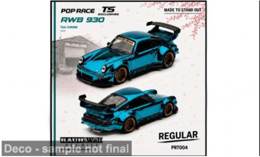 Modellini auto Porsche 911 RWB turchese Tokyo Station Exclusives 1/64 Pop Race
