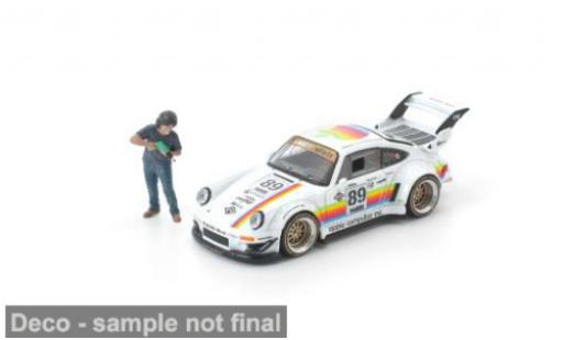 Porsche 930 RWB 1/64 Pop Race weiss/Dekor 1:64 modellino in miniatura