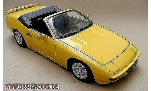 Porsche 924 Base 1/18 Minichamps cabriolet giallo modellini auto