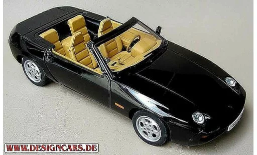 Porsche 928 Cabriolet 1/18 Autoart nero modellini auto