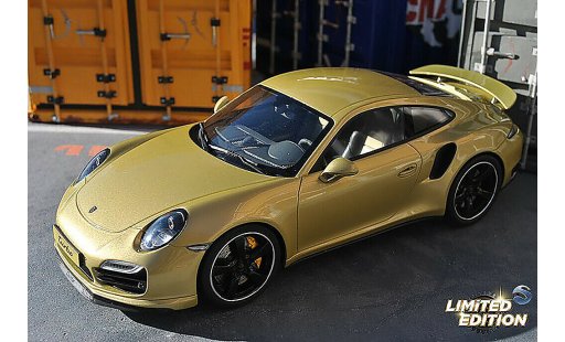 Porsche 911 Turbo 1/18 GT Spirit Exclusive champagne modellini auto