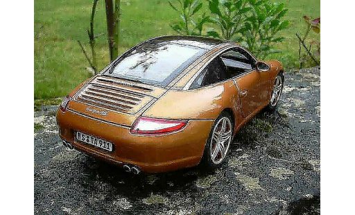 Porsche 911 Targa 1/18 Norev 4S orange modellini auto