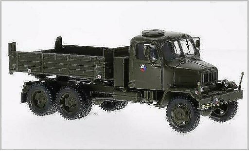 Praga V3S Pritsche 1/43 Abrex pianale (Tipper Lorry) tschechische Armee opaco-verde modellini auto