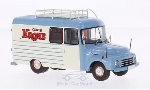 Opel Blitz 1/43 Premium ClassiXXs 175t Circus Krone Fenster-Koffer-LKW mit Dachgepäckträger modellino in miniatura