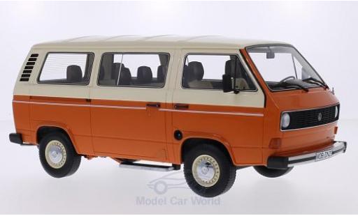 Volkswagen T3 B 1/18 Premium ClassiXXs Bus orange/beige modellino in miniatura