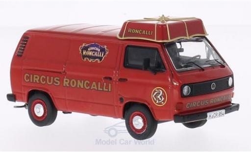 Volkswagen T3 A 1/43 Premium ClassiXXs a Circus Roncalli Kasten mit Schirmdach modellino in miniatura