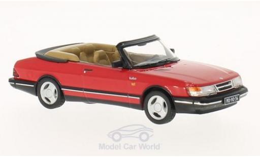 Saab 900 Turbo 1/43 Premium X Turbo Cabriolet rosso 1991 modellino in miniatura