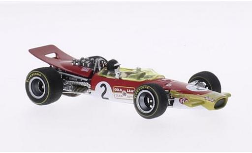 Lotus 49B 1/43 Quartzo No.2 GP Belgien 1968 avec figurine de conducteur J.Oliver modellino in miniatura