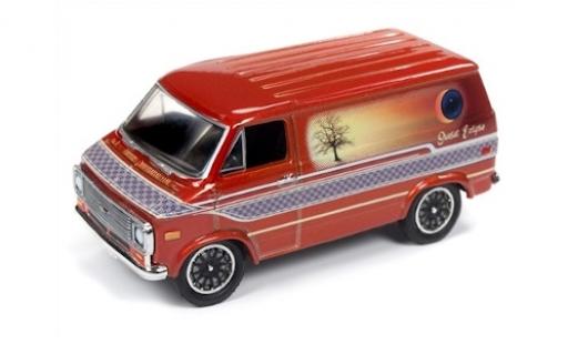 Chevrolet Van 1/64 Racing Champions metallico orange/Dekor 1975 modellino in miniatura