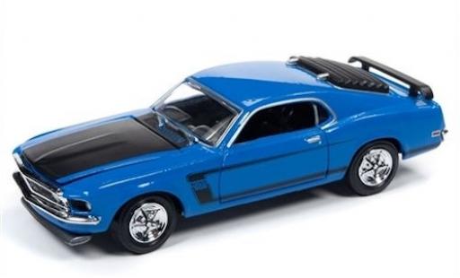 Ford Mustang 1/64 Racing Champions Boss 302 blu/matt-nero 1969 modellino in miniatura