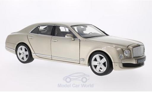 Bentley Mulsanne 1/18 Rastar metallico beige modellino in miniatura