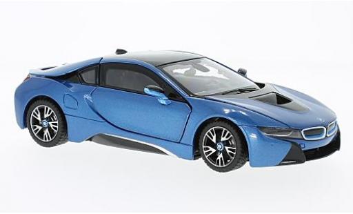 Bmw i8 1/24 Rastar metallico blu modellino in miniatura
