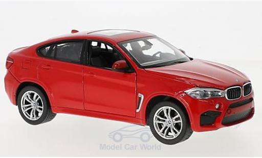 Bmw X6 1/24 Rastar M rosso modellino in miniatura