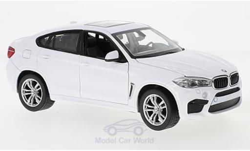 Bmw X6 1/24 Rastar M bianco modellino in miniatura