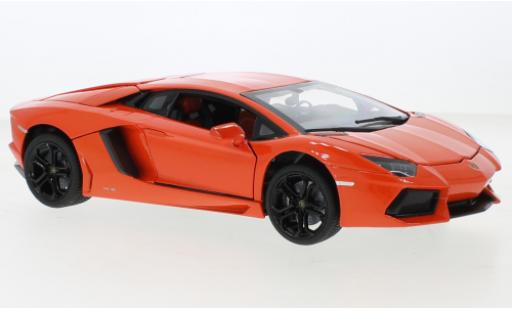 Lamborghini Aventador 1/18 Rastar LP 700-4 metallise orange modellino in miniatura