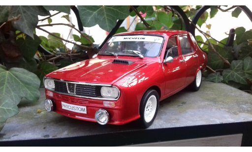 Renault 12 Gordini 1/18 Solido kit carrosserie antibrouillard rosso modellini auto