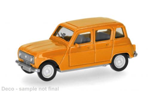 Renault 4 1/87 Herpa orange 1:87 modellino in miniatura