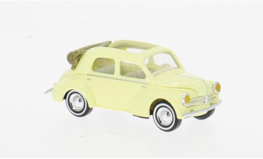 Modellini auto Renault 4CV gelb/beige 1954 1/87 Busch